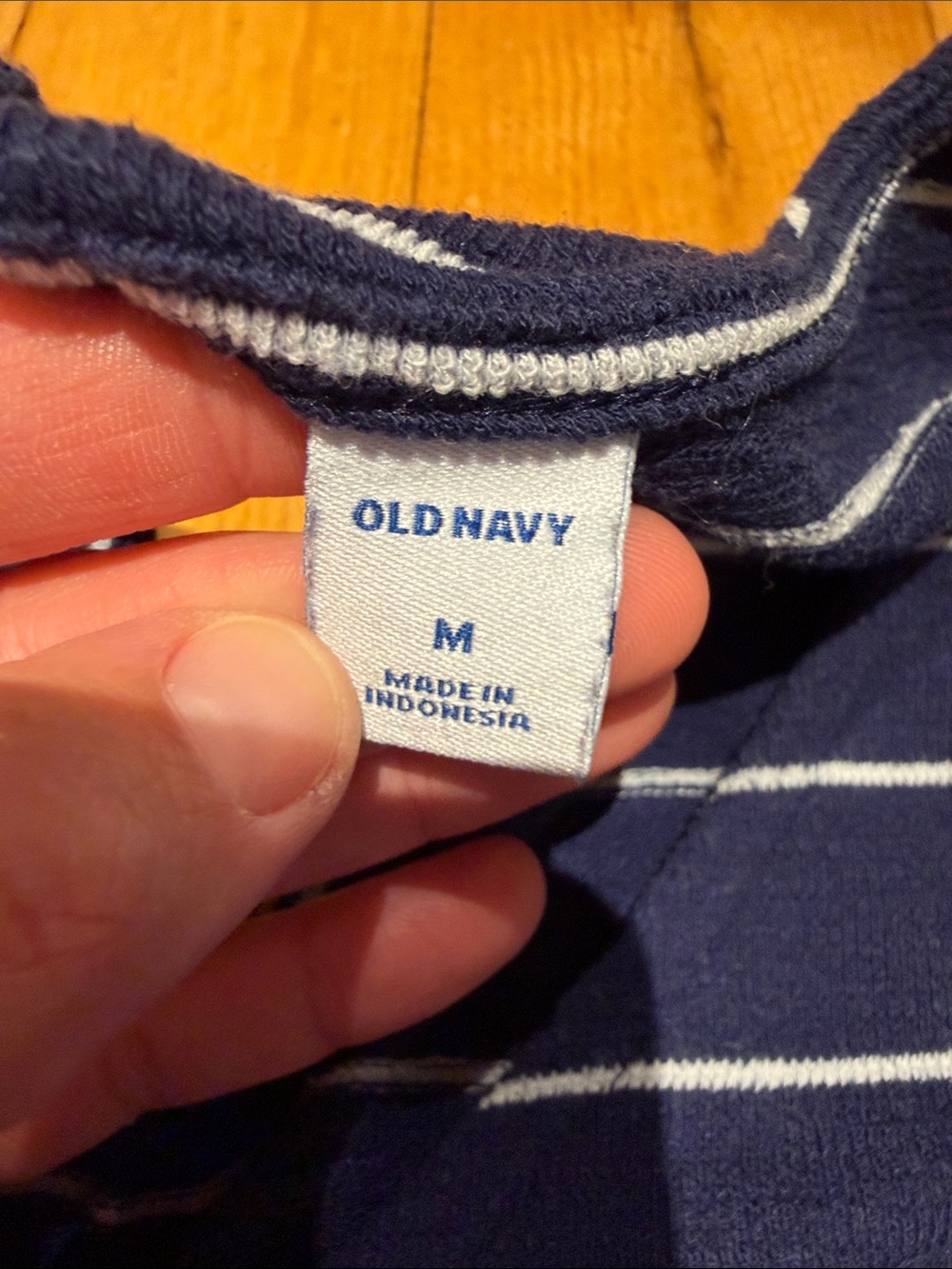 Old Navy Women’s Blue Striped Jumpsuit Size Medium - C1-337 - Picture 3 of 9